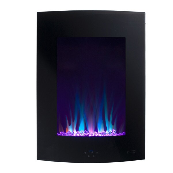 Paramount vertical curved fireplace